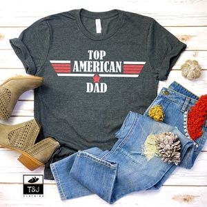 Top American Family T-shirts | Mom - Dad - Son